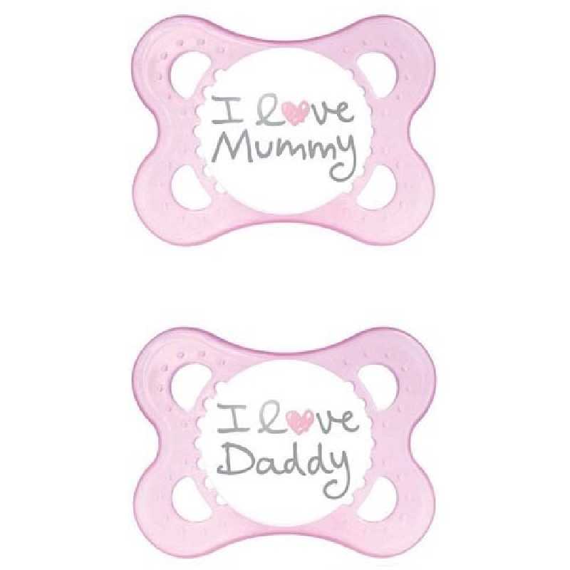 Sucette bébé Style 0m+ Rose Mam Lot de 2 Sucette bébé Style 0m+ Rose Mam Lot de 2