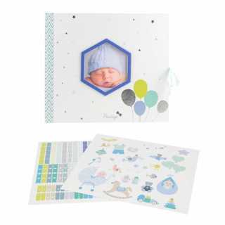 Livre de naissance personnalisable bébé garçon Tom & Zoé