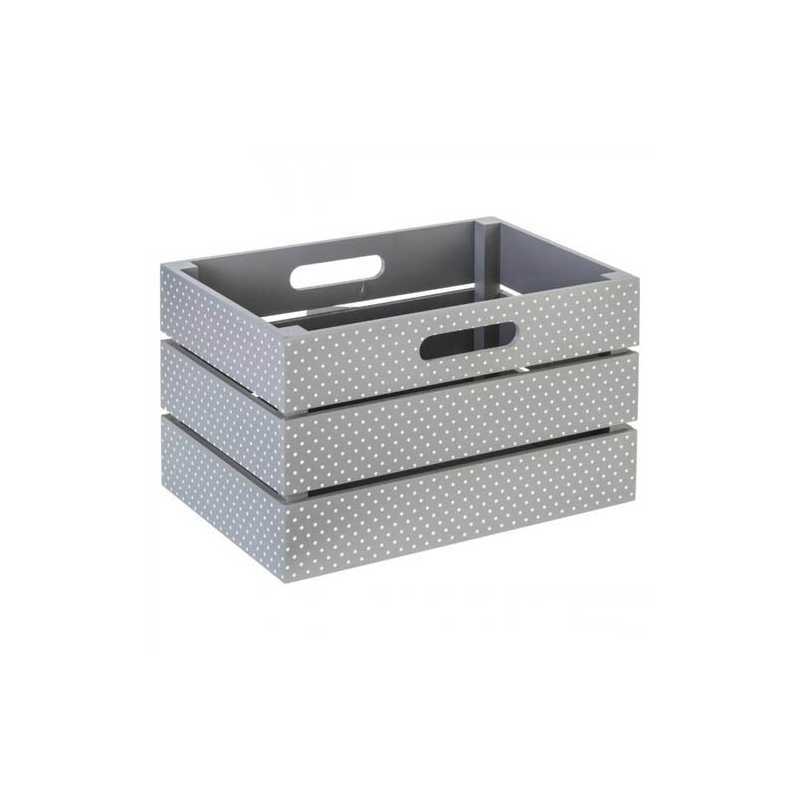 Cagette de rangement à pois Atmosphera Taupe Cagette de rangement à pois Atmosphera Taupe