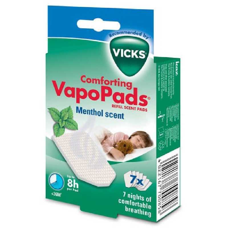Set de 7 VapoPads au menthol Vicks Set de 7 VapoPads au menthol Vicks
