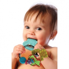 Hochet anneau de dentition multi-matières Infantino
