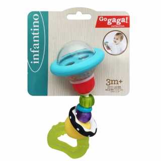 Hochet Anneau Dentition 2 en 1 multicolore - Infantino