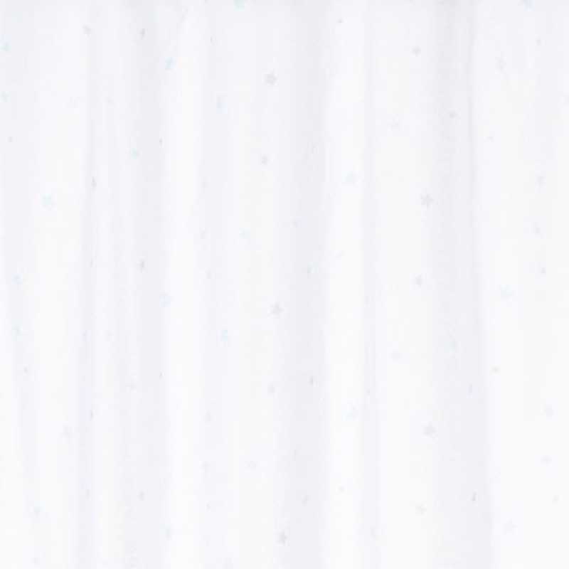 Rideau fille decoré étoile 140 x 260 cm Atmosphera Blanc