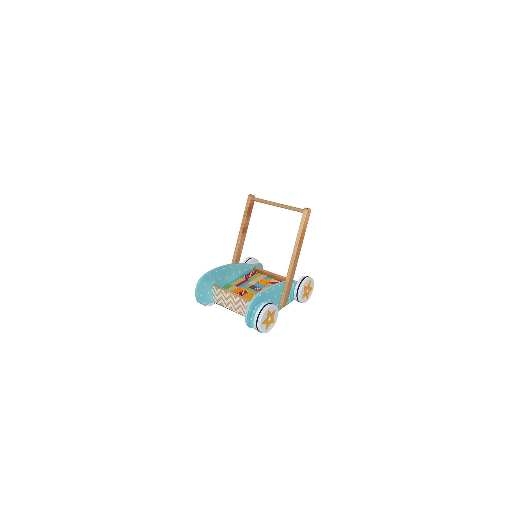 Chariot de marche + Jeu de construction en bois 40 blocs BeToys Chariot de marche + Jeu de construction en bois 40 blocs BeToys