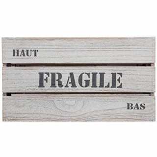 Lot de 6 cagettes de rangement Histoire Blanc - Atmosphera