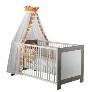 Chambre bébé complète Marlene Style : Blanche Grise