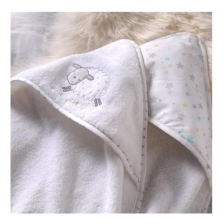 Cape De Bain Bebe A Capuche Brodee Mouton Lot 2 Silvercloud Cape De Bain Bebe A Capuche Brodee Mouton Lot 2 Silvercloud