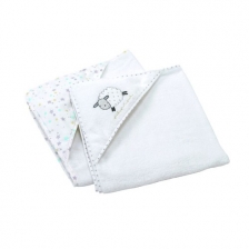 Cape De Bain Bebe A Capuche Brodee Mouton Lot 2 Silvercloud Cape De Bain Bebe A Capuche Brodee Mouton Lot 2 Silvercloud