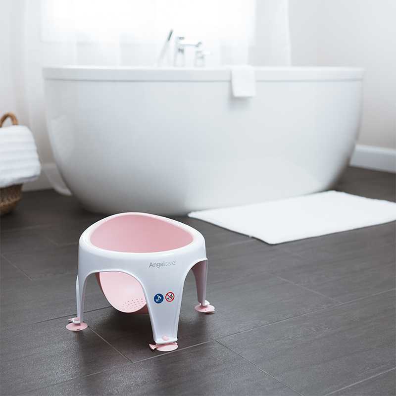 Anneau de bain bébé rose - Angelcare