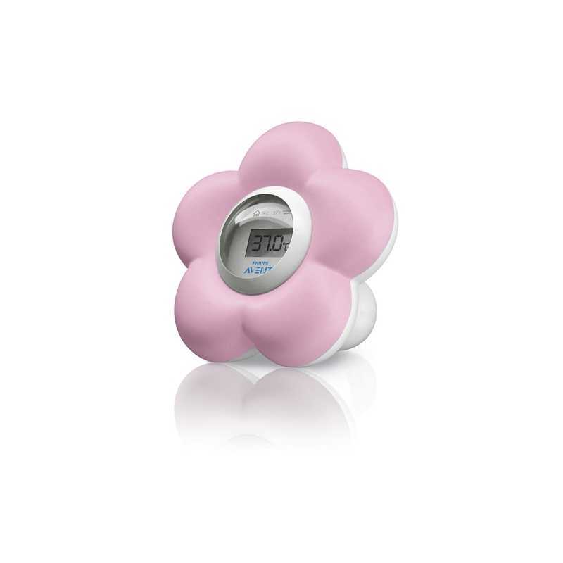 Thermomètre de bain et chambre Fleur Philips Avent Rose Thermomètre de bain et chambre Fleur Philips Avent Rose