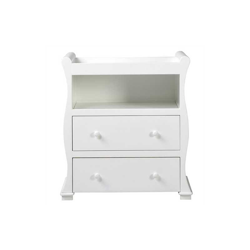 Commode de chambre bébé traîneau Alaska Blanc East Coast Nursery Commode de chambre bébé traîneau Alaska Blanc East Coast Nursery