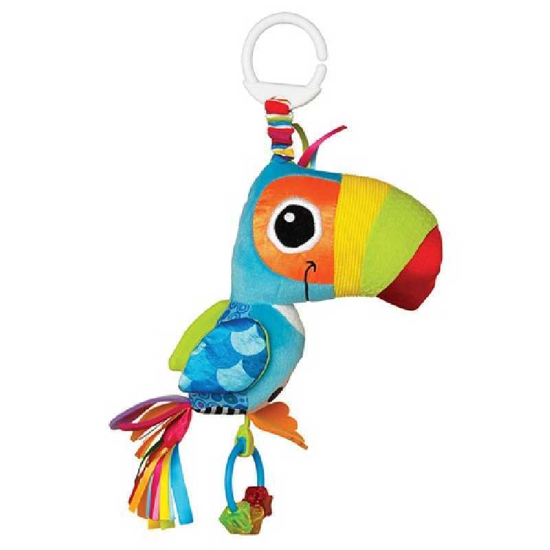 Jouet de voyage doudou bébé Toco le Toucan Lamaze