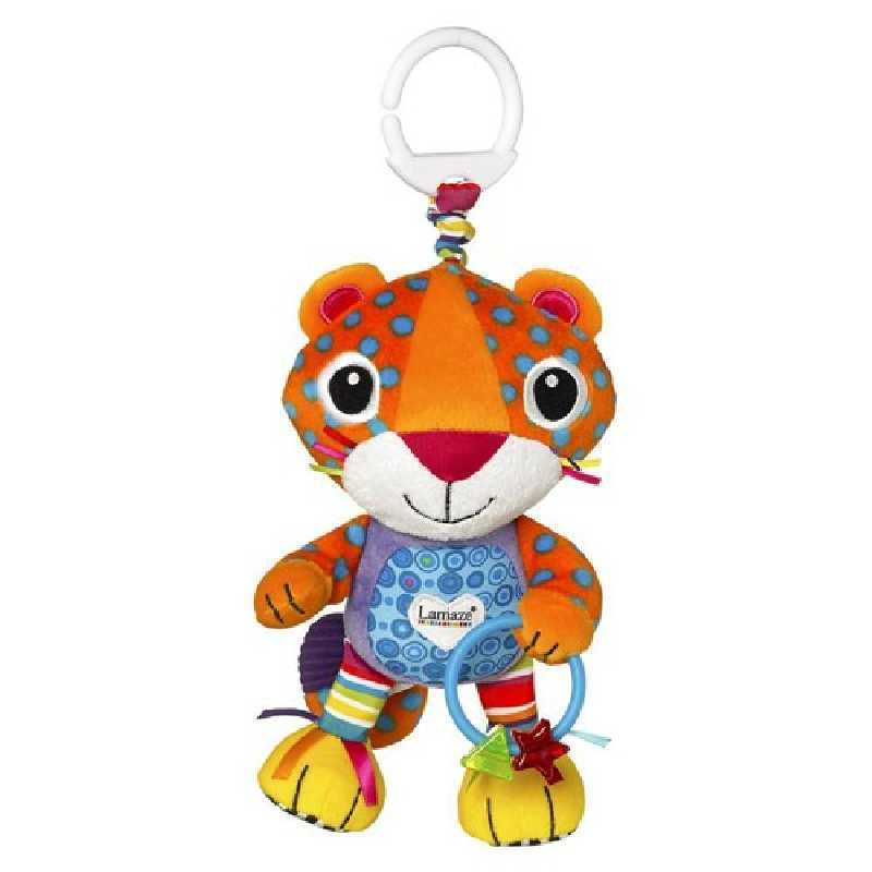 Jouet de voyage doudou bébé Lionel le Léopard Lamaze