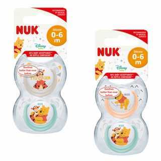 Lot de 2 sucettes Winnie l'Ourson 0-6 mois - Nuk