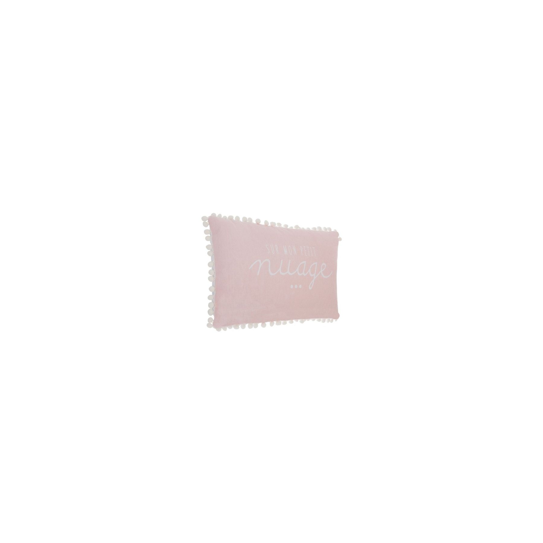 Coussin pour enfant pompon Rose 50 x 30 cm Atmosphera Coussin pour enfant pompon Rose 50 x 30 cm Atmosphera