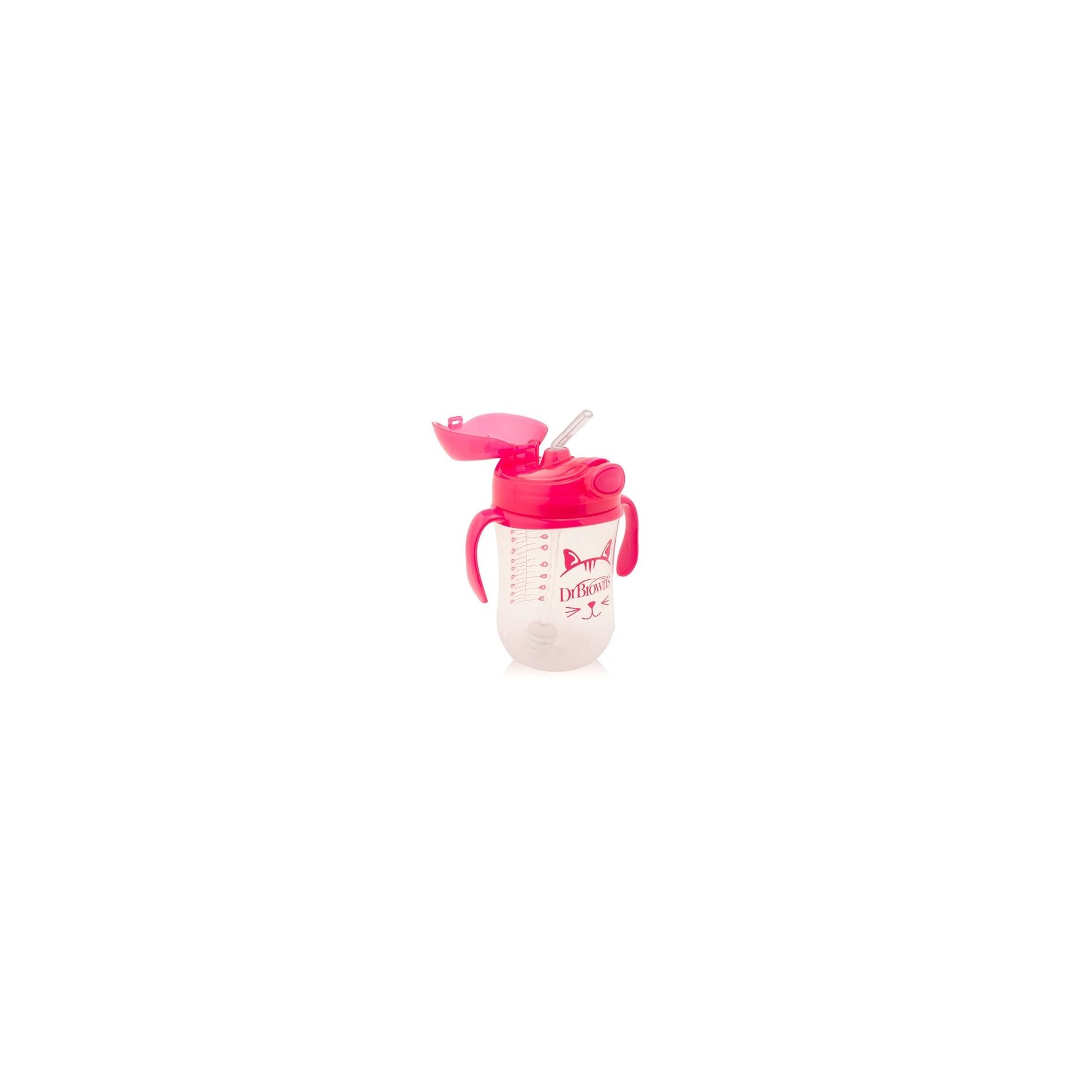 Tasse à paille 270ml Rose Dr Brown's Tasse à paille 270ml Rose Dr Brown's