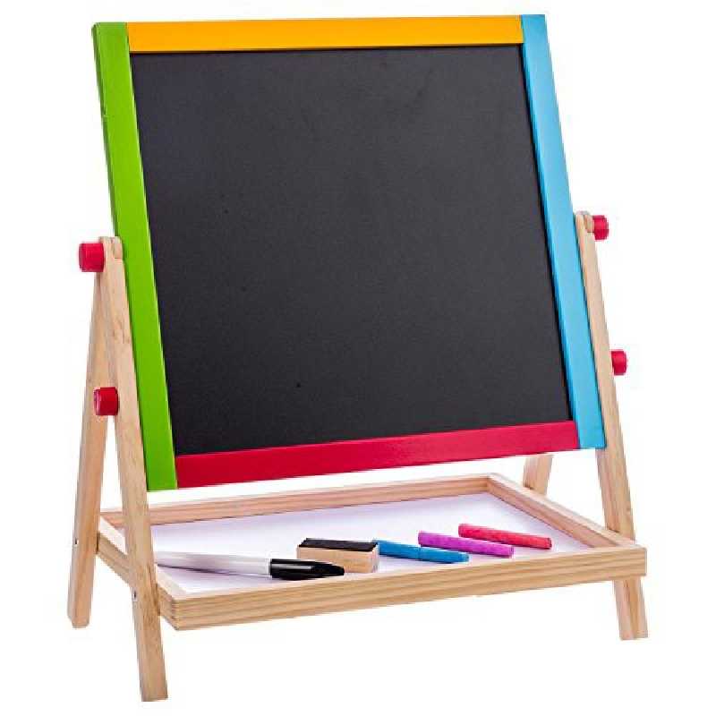 Tableau chevalet double face avec accessoires Pom des Bois Tableau chevalet double face avec accessoires Pom des Bois