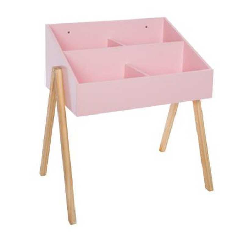 Bibliotheque enfant avec 4 bacs Rose Atmosphera Bibliotheque enfant avec 4 bacs Rose Atmosphera
