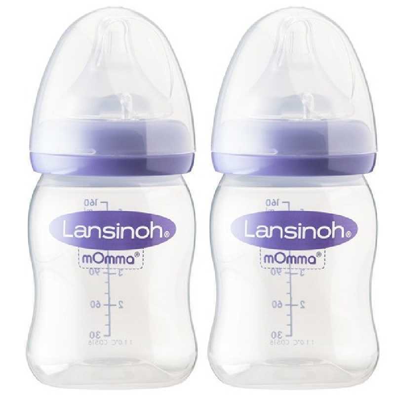 Lot de 2 Biberons Natural Wave 160ml Lansinoh Lot de 2 Biberons Natural Wave 160ml Lansinoh