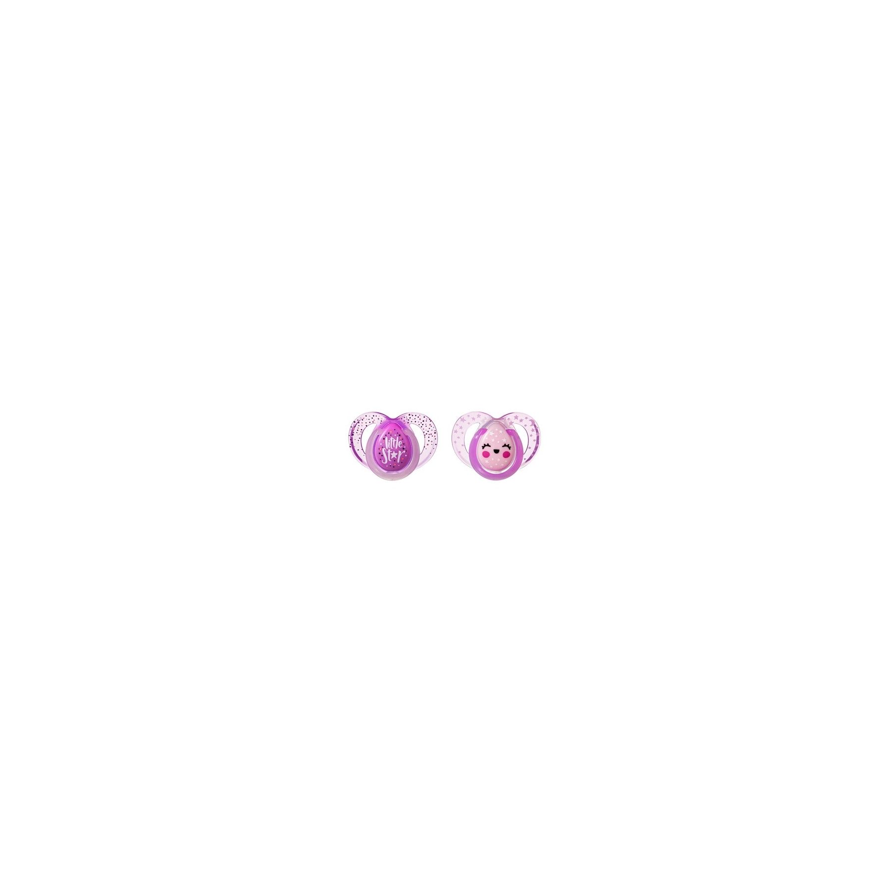 Lot de 2 sucettes nuit Violet 6-18 mois Tommee Tippee Lot de 2 sucettes nuit Violet 6-18 mois Tommee Tippee