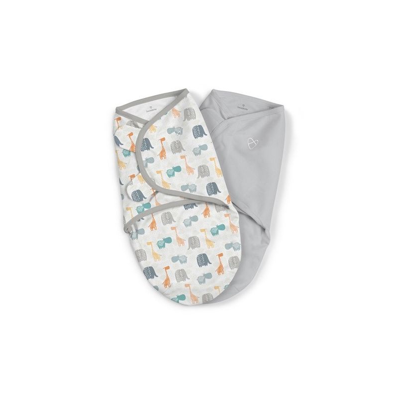 Lot de 2 gigoteuses bébé Swaddle me Safari 0-3 mois Summer Infant Lot de 2 gigoteuses bébé Swaddle me Safari 0-3 mois Summer Infant