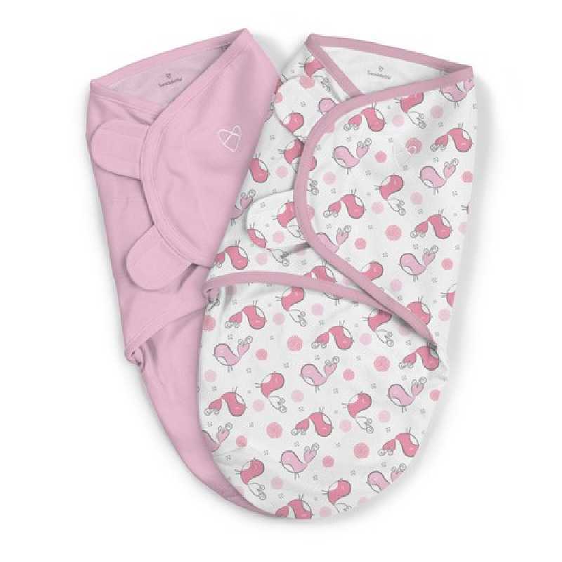 Lot de 2 gigoteuses bébé Swaddle me Oiseaux 0-3 mois Summer Infant