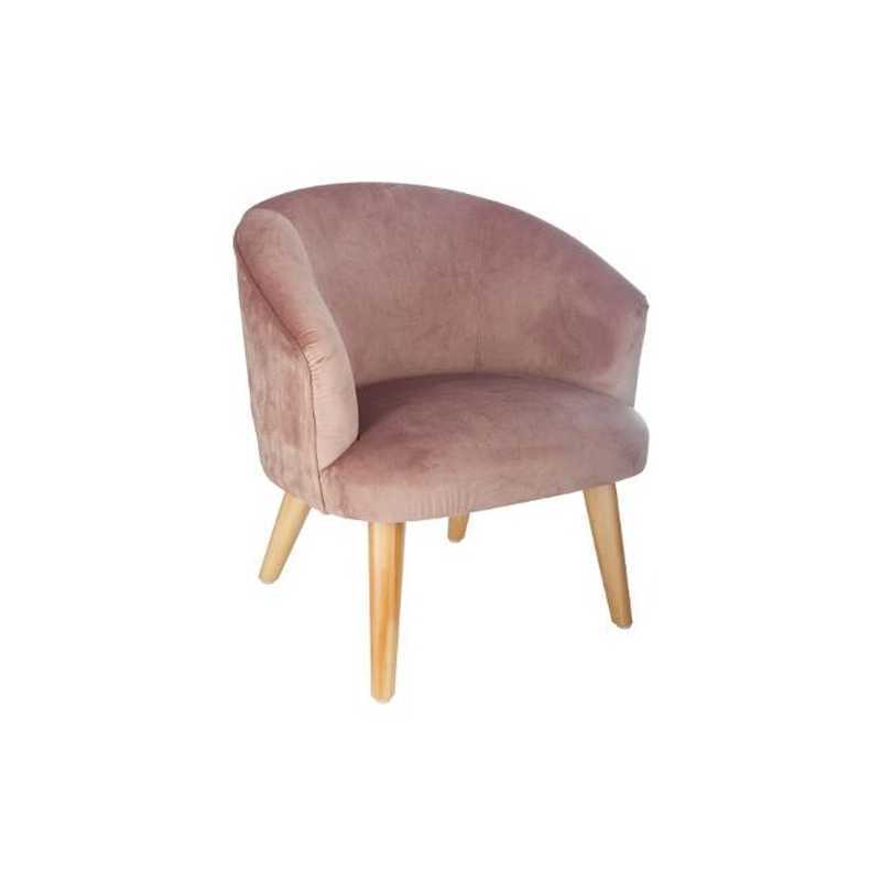 Fauteuil princesse en velours Ethnic Rose Atmosphera