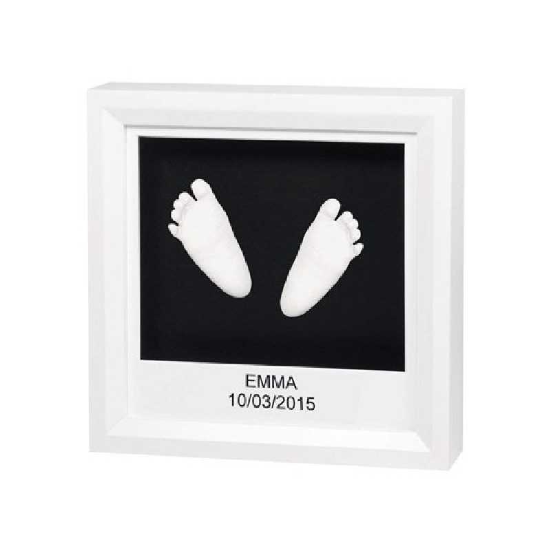 My Little Steps Cadre Empreintes 3D - Blanc Baby Art My Little Steps Cadre Empreintes 3D - Blanc Baby Art