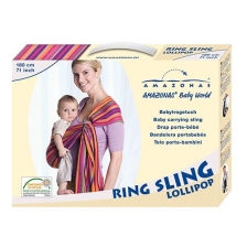 Echarpe de Portage bébé Ring Sling Lollipop 180 cm Amazonas 