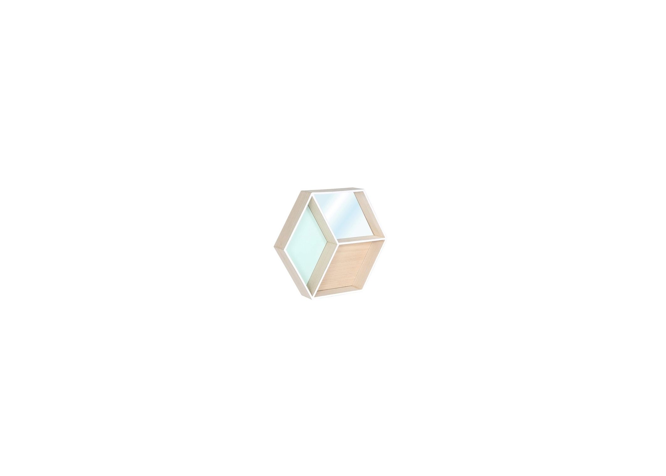 Etagère hexagonale avec Miroir The Home Deco Factory Etagère hexagonale avec Miroir The Home Deco Factory