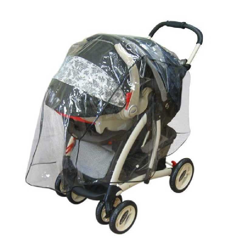 habillage pluie universel pour poussette double