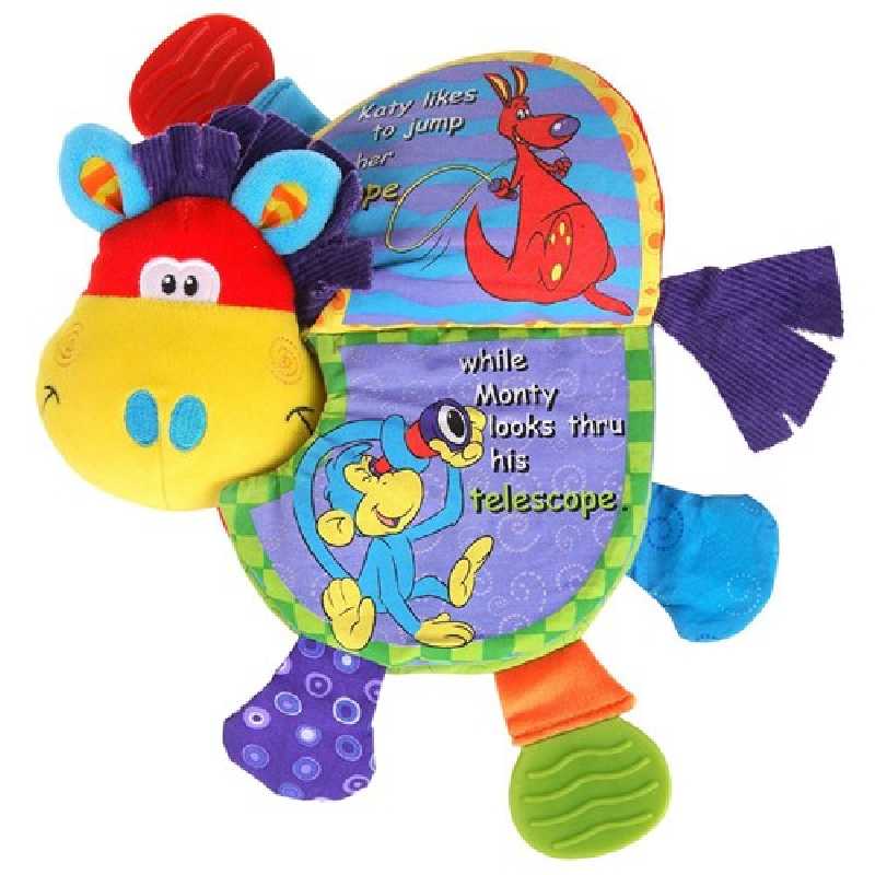 Livre de dentition en tissu multicolore Nuby Livre de dentition en tissu multicolore Nuby