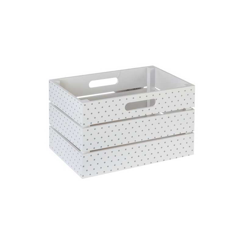 Cagette de rangement Blanc et Gris Atmosphera Cagette de rangement Blanc et Gris Atmosphera