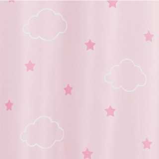 Rideau occultant phosphorescent Rose 140 x 250 - Atmosphera For Kids