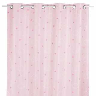 Rideau occultant phosphorescent Rose 140 x 250 - Atmosphera For Kids