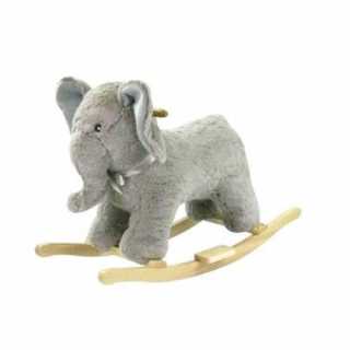 elephant a bascule en bois