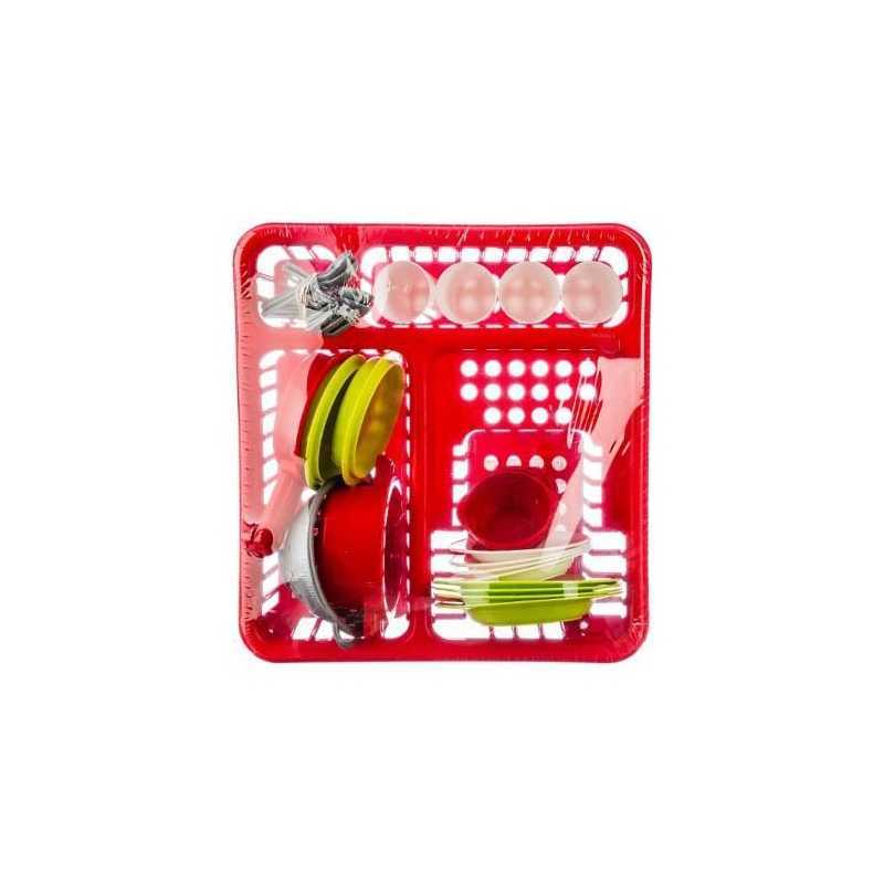 Coffret pour cuisine avec egouttoir Rouge BeToys Coffret pour cuisine avec egouttoir Rouge BeToys