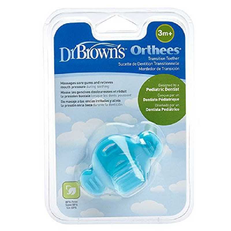 Sucette de dentition transitionnelle Bleu Dr Brown's