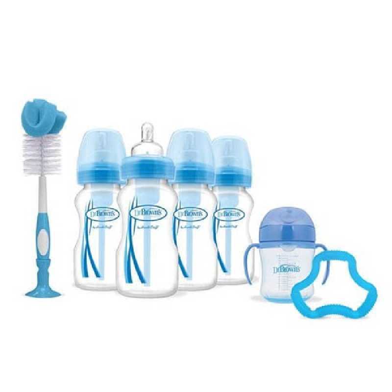 Coffret cadeau de naissance Bleu Dr Brown's