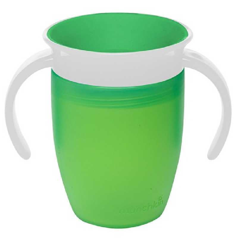 Tasse d'apprentissage 360° sans bec Miracle 207 ml Vert Munchkin Tasse d'apprentissage 360° sans bec Miracle 207 ml Vert Munchkin