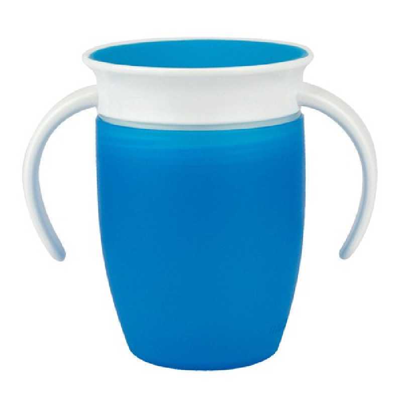 Tasse d'apprentissage 360° sans bec Miracle 207 ml Bleu Munchkin