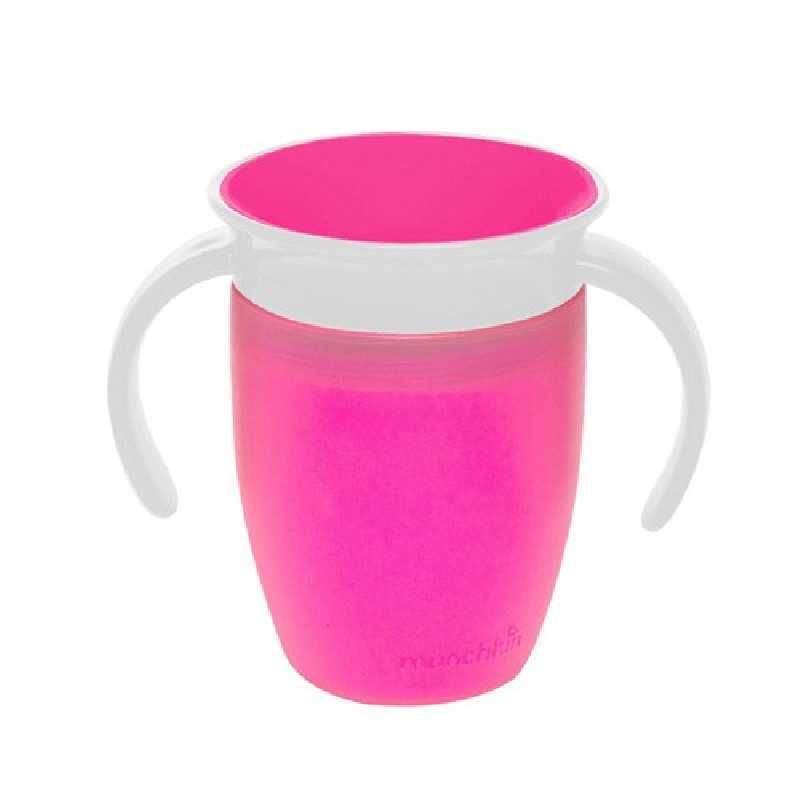 Tasse d'apprentissage 360° sans bec Miracle 207 ml Rose Munchkin Tasse d'apprentissage 360° sans bec Miracle 207 ml Rose Munchkin